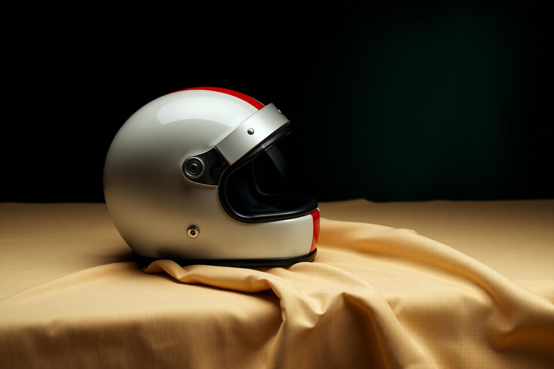 Capacete usado por Ayrton Senna — GP de Mônaco, 1993